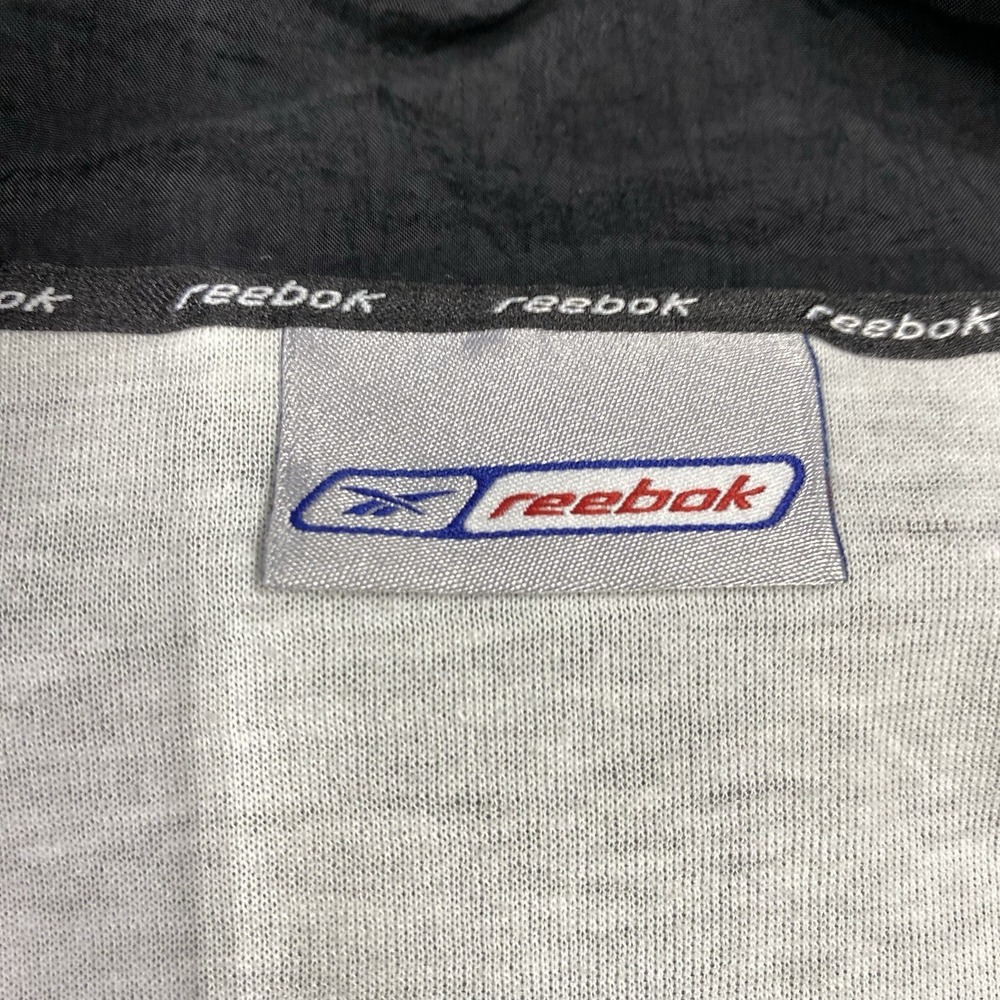 Vintage Reebok Retro Black Yellow Windbreaker Jacket Coat Reebok Tags Size M Y2K - Picture 4 of 9